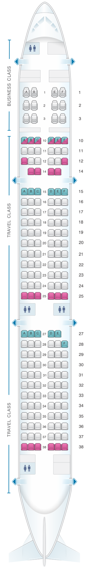 Mapa De Asientos Asiana Airlines Airbus A Pax Plano Del