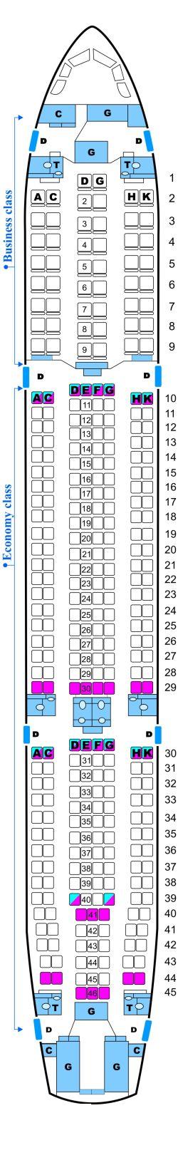 Airbus A330 300 Seat Map Korean Air Images And Photos Finder