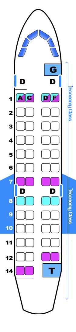 Bombardier crj 100 200 схема салона