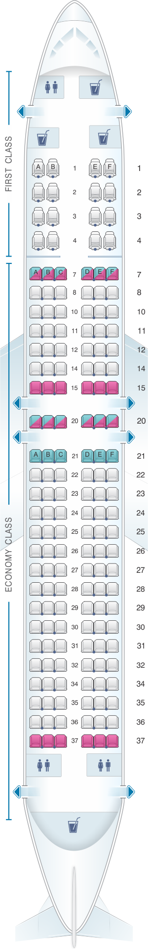 Mapa De Asientos Malaysia Airlines Boeing B737 800 16 8793