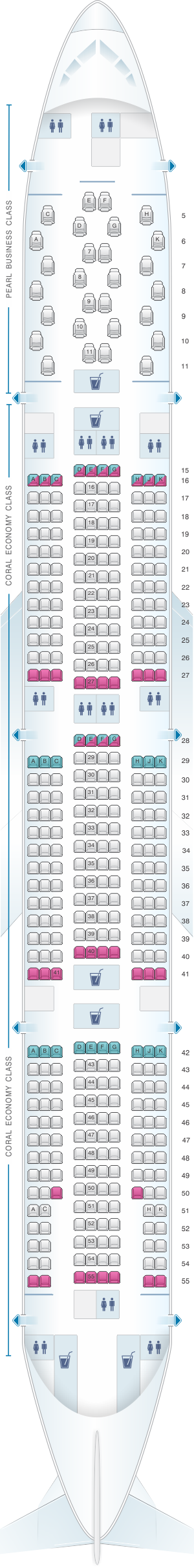 Etihad Boeing 777 Seat Map
