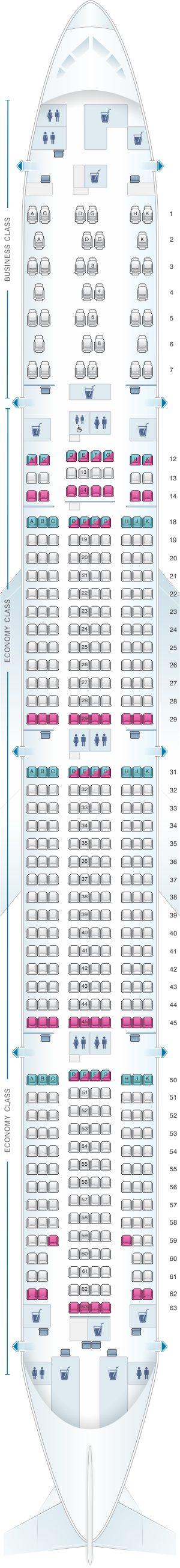air canada boeing 777 300er seating