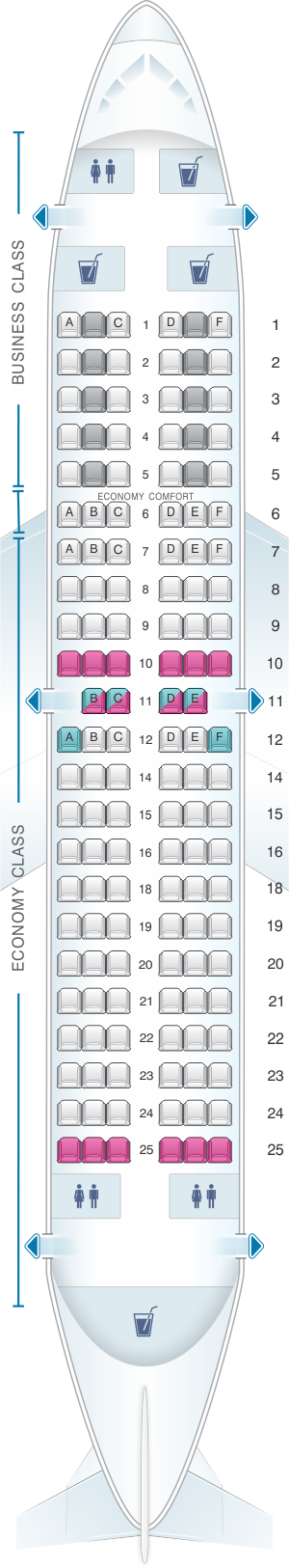 Mapa De Asientos Klm Boeing B737 700 Plano Del Avión Seatmaestro Es