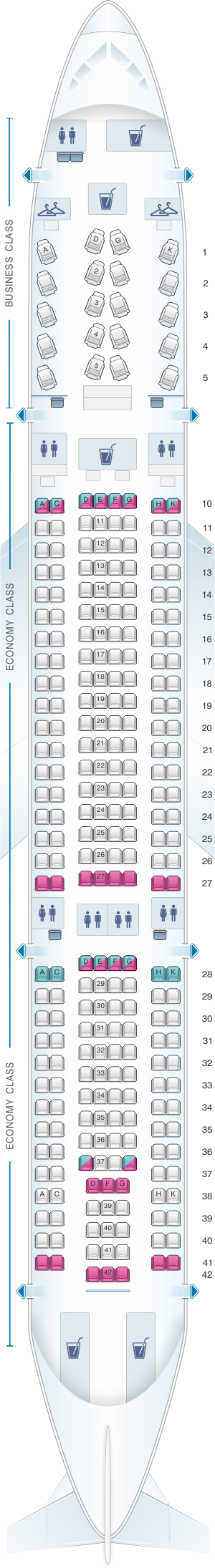 Mapa De Asientos Virgin Australia Airbus A Plano Del Avi N