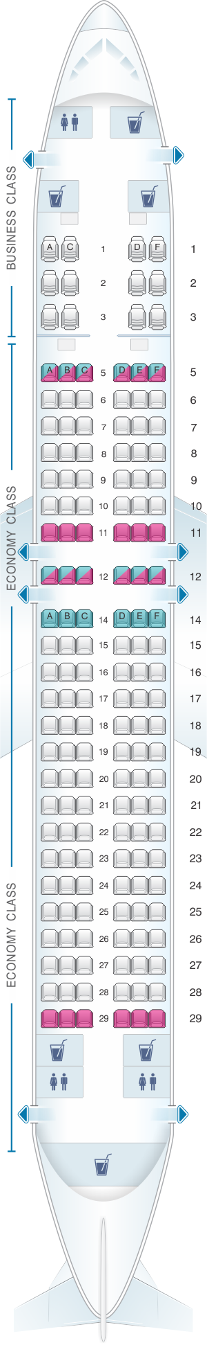 Mapa De Asientos Silkair Boeing B737 800 Max 8 Plano Del Avión Seatmaestroes 1924