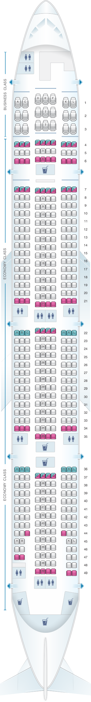 Tam Airlines Boeing B Er Mapa De Asientos Hot Sex Picture